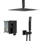 Dual Shower Head - 10 Inch Ceiling Mount Square Shower System