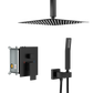 Dual Shower Head - 10 Inch Ceiling Mount Square Shower System
