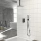 Dual Shower Head - 10 Inch Ceiling Mount Square Shower System