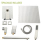 Brushed Nickel Shower System with Waterfall Tub Spout