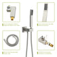 Brushed Nickel Shower System with Waterfall Tub Spout