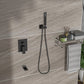 Shower System with Waterfall Tub Spout