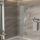 Brushed Nickel Shower System with Waterfall Tub Spout