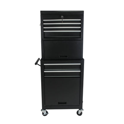 Tool Cabinet on Wheels - 6-Drawer Lockable Rolling Tool Chest