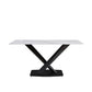 63-Inch Modern Artificial Stone Dining Table
