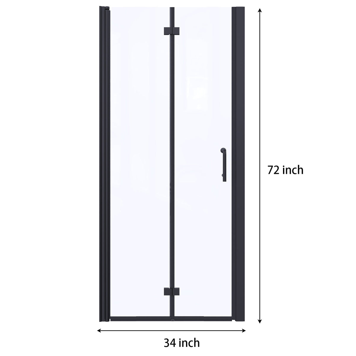 Bi-Fold Semi-Frameless Shower Doors