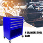 4 Drawers Multifunctional Tool Cart with Wheels - Blue