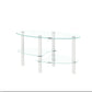 Transparent Oval Glass Coffee Table