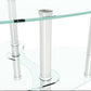 Transparent Oval Glass Coffee Table