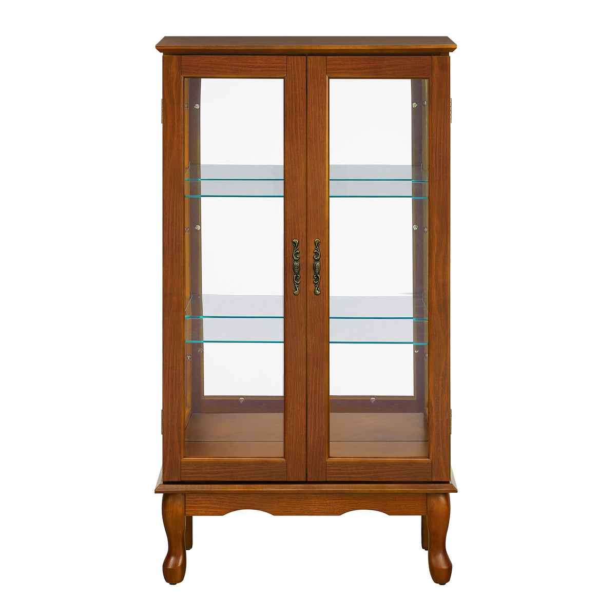 Lighted Curio Cabinet with Adjustable Shelves
