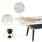 Landon 47" Coffee Table with Glass