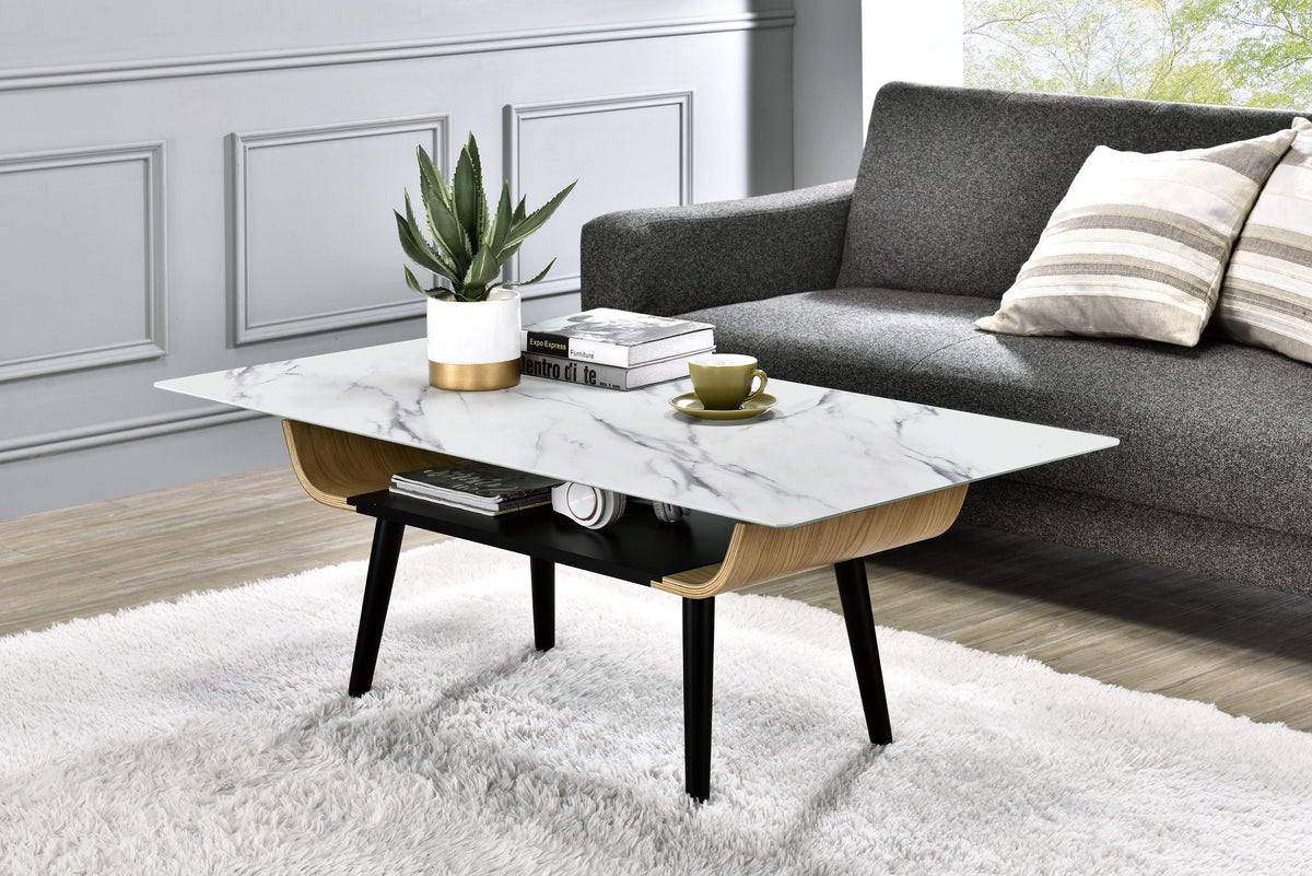 Landon 47" Coffee Table with Glass