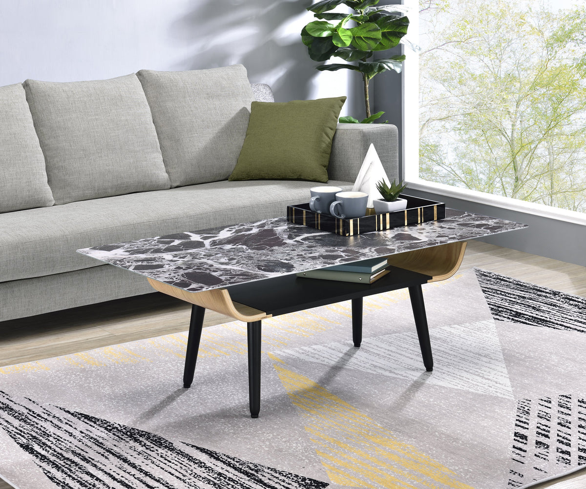 Landon 47" Coffee Table with Glass