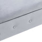 Grey Velvet Chaise Lounge with Storage