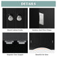 Black Triangle Bathroom Storage Cabinet with Adjustable Shelves