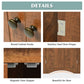 Brown Triangle Bathroom Storage Cabinet with Adjustable Shelves
