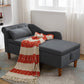 Black Chaise Lounge Indoor with Storage & Pillow