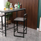 Set of 2 Counter Height Barstools with Back