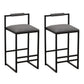 Set of 2 Counter Height Barstools with Back