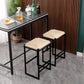 Set of 2 Backless Bar Stools for Kitchen Counter