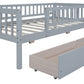Twin Size Daybed Wood Bed with Two Drawers