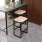 Set of 2 Backless Bar Stools for Kitchen Counter