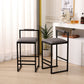 Set of 2 Counter Height Barstools with Back