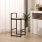 Set of 2 Bar Stools with Back
