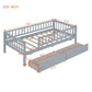 Twin Size Daybed Wood Bed with Two Drawers