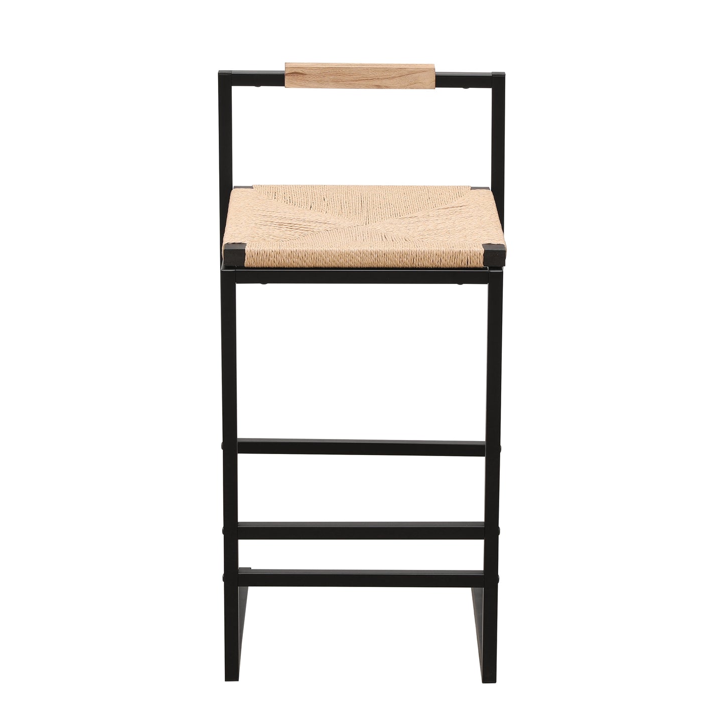 Set of 2 Bar Stools with Back