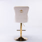 Thick Golden Swivel Velvet Barstools