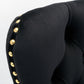 Thick Golden Swivel Velvet Barstools - Set of 2