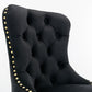 Thick Golden Swivel Velvet Barstools - Set of 2