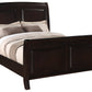 Stylish Transitional Full Bed in Cappuccino
