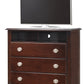 Elegant Cappuccino Media Storage Chest