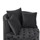 Velvet Upholstered Swivel Chair for Living Room