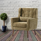 Modern Accent Chair in Olive Green