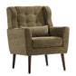 Modern Accent Chair in Olive Green
