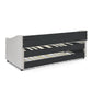 Twin Size Upholstered Daybed with Twin Size Trundle