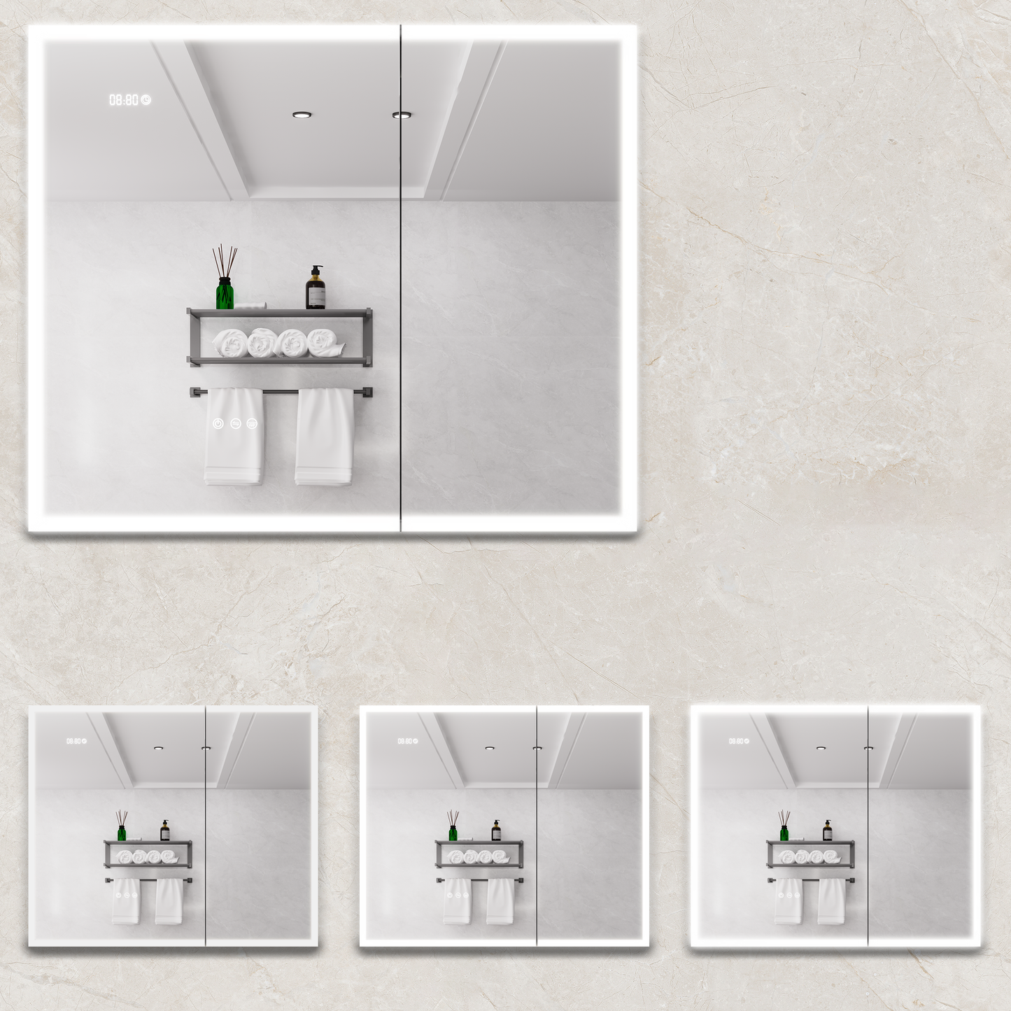 LED Bathroom Medicine Cabinet with Mirror