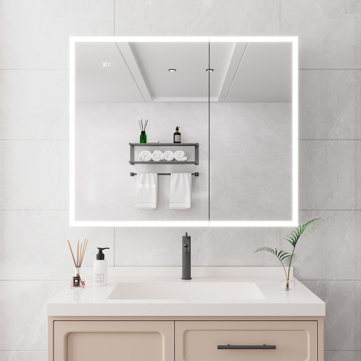 LED Bathroom Medicine Cabinet with Mirror