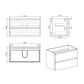 Alice 36" Wall Mount Cabinet Without Basin