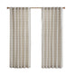 Plaid Rod Pocket and Back Tab Curtain Panel with Fleece Lining
