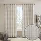 Plaid Rod Pocket and Back Tab Curtain Panel with Fleece Lining