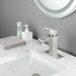 Waterfall Spout Bathroom Faucet - Single Handle Bathroom Vanity Sink Faucet