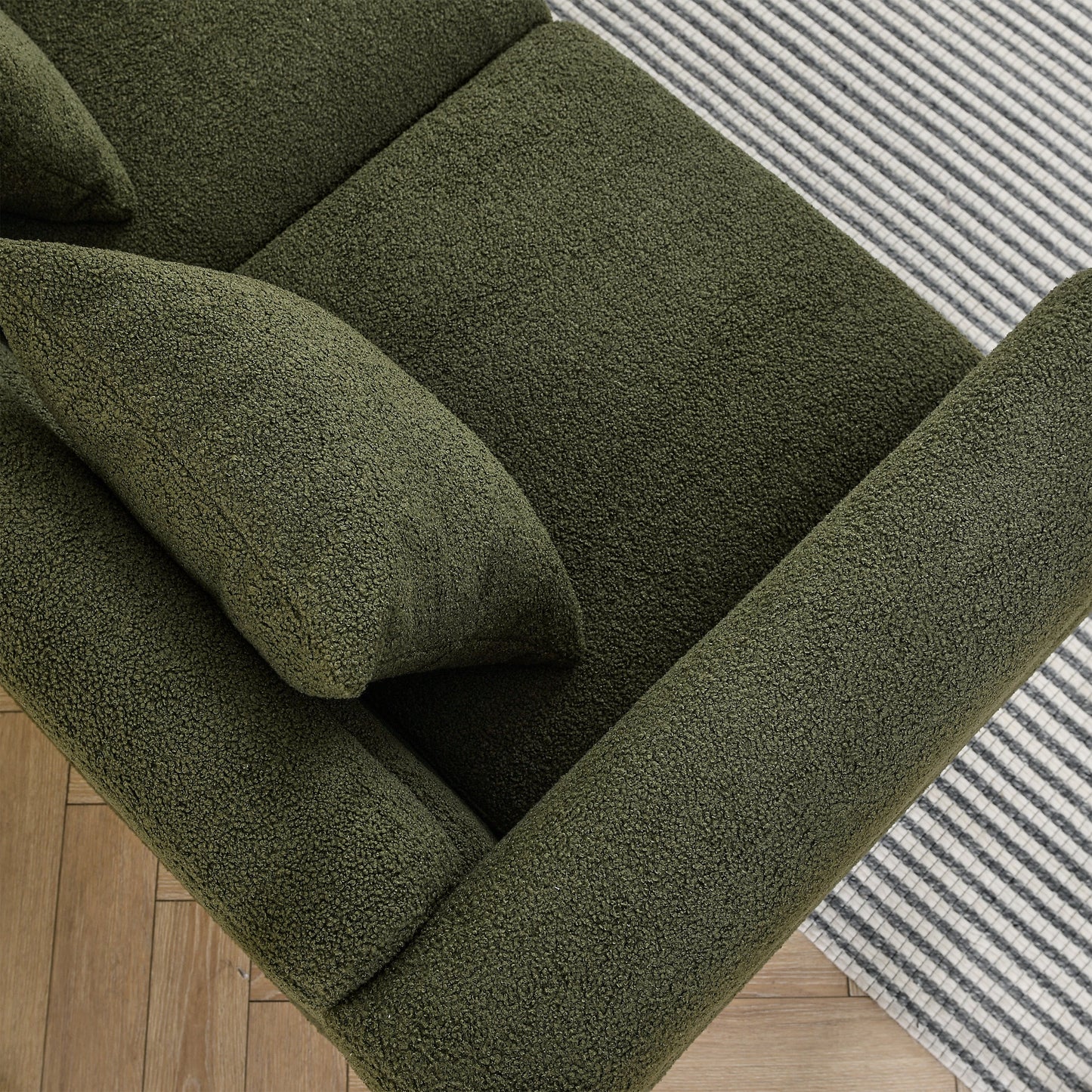 81-Inch Oversized 3 Seater Sectional Sofa