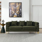 81-Inch Oversized 3 Seater Sectional Sofa