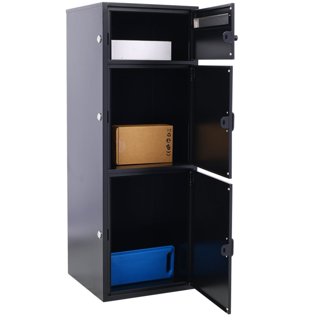 Large Steel Freestanding Floor Parcel Package Drop