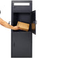 Large Steel Freestanding Floor Parcel Package Drop