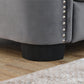 77-Inch Modern Chesterfield Velvet Sofa